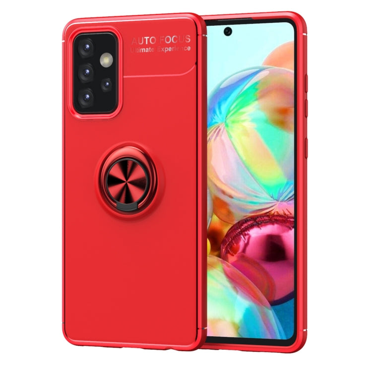 For Samsung Galaxy A72 5G / 4G Metal Ring Holder 360 Degree Rotating TPU Case