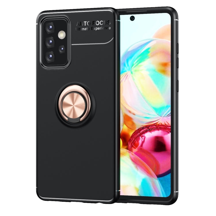 For Samsung Galaxy A72 5G / 4G Metal Ring Holder 360 Degree Rotating TPU Case