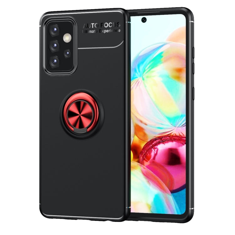For Samsung Galaxy A72 5G / 4G Metal Ring Holder 360 Degree Rotating TPU Case