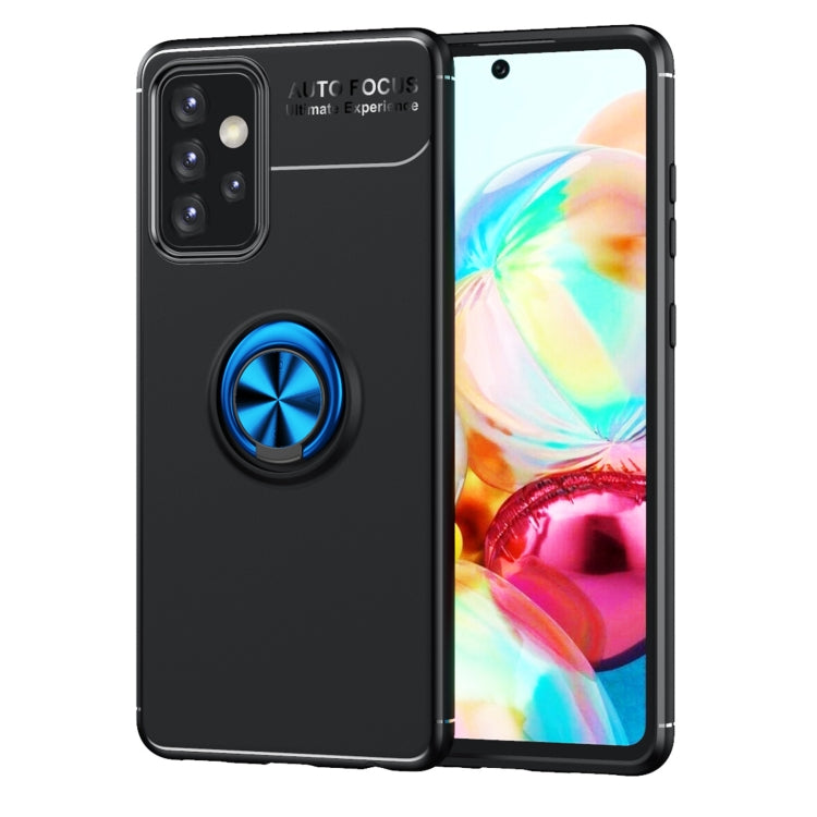 For Samsung Galaxy A72 5G / 4G Metal Ring Holder 360 Degree Rotating TPU Case