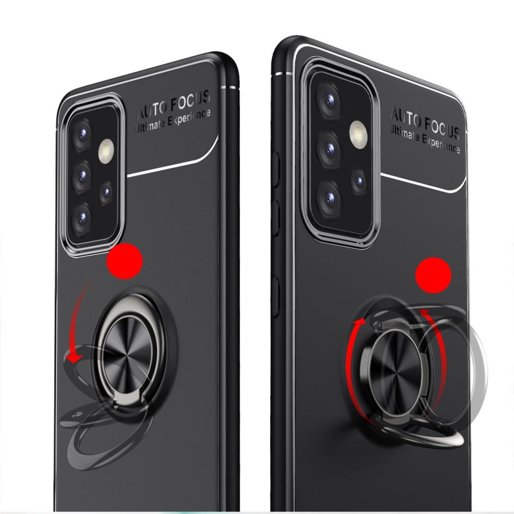 For Samsung Galaxy A72 5G / 4G Metal Ring Holder 360 Degree Rotating TPU Case