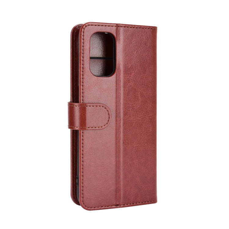 For OPPO Realme V5 / K7X / Realme Q2 / Realme 7 5G R64 Texture Single Horizontal Flip Protective Case with Holder & Card Slots & Wallet& Photo Frame