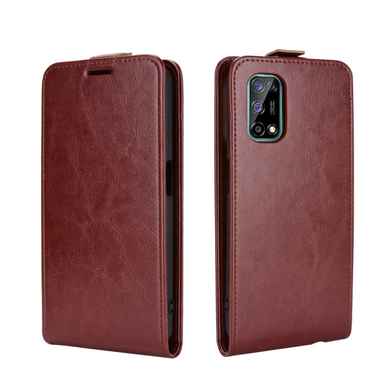 For OPPO Realme V5/K7X/Realme Q2/Realme 7 5G R64 Texture Single Vertical Flip Leather Protective Case with Card Slots & Photo Frame