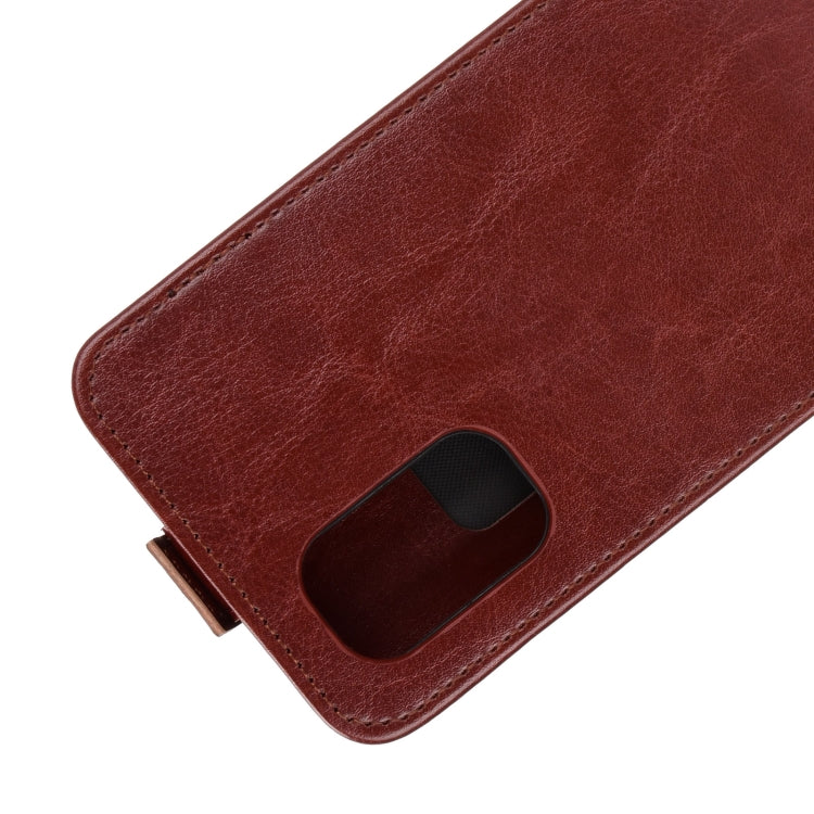 For OPPO Realme V5/K7X/Realme Q2/Realme 7 5G R64 Texture Single Vertical Flip Leather Protective Case with Card Slots & Photo Frame