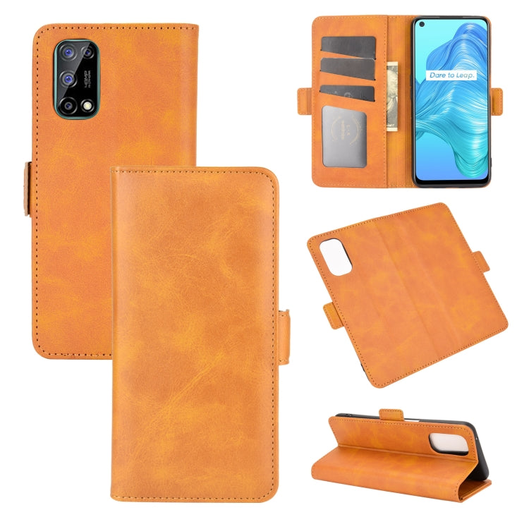 For OPPO Realme V5 / K7X / Realme Q2 / Realme 7 5G Dual-side Magnetic Buckle Horizontal Flip Leather Case with Holder & Card Slots & Wallet