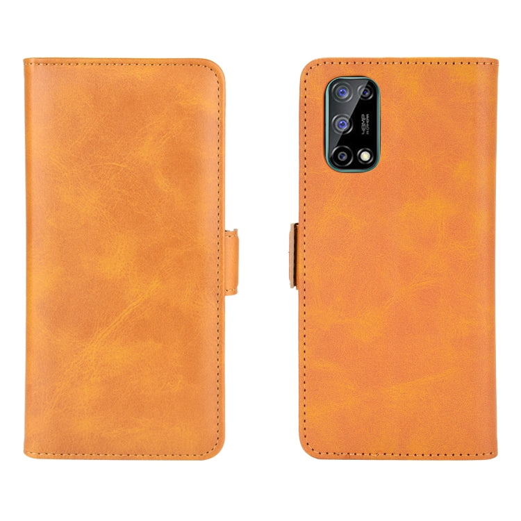 For OPPO Realme V5 / K7X / Realme Q2 / Realme 7 5G Dual-side Magnetic Buckle Horizontal Flip Leather Case with Holder & Card Slots & Wallet
