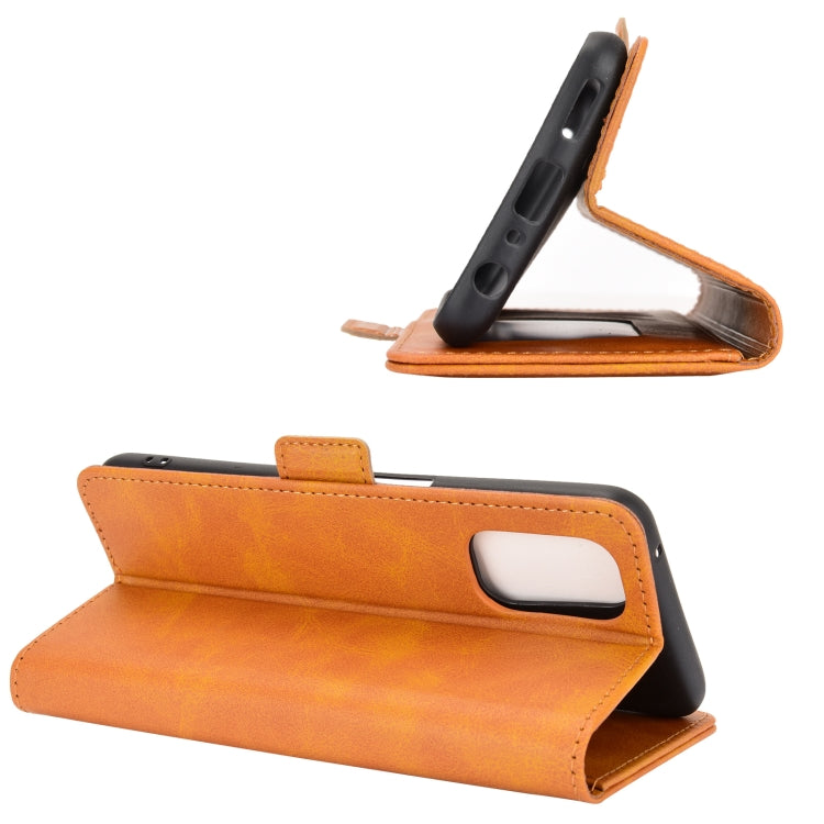 For OPPO Realme V5 / K7X / Realme Q2 / Realme 7 5G Dual-side Magnetic Buckle Horizontal Flip Leather Case with Holder & Card Slots & Wallet