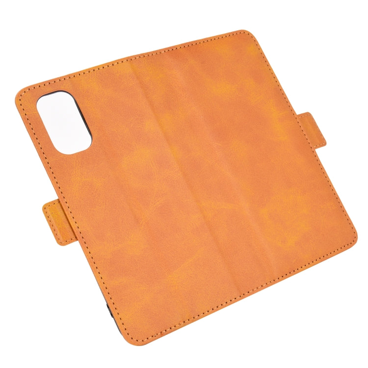 For OPPO Realme V5 / K7X / Realme Q2 / Realme 7 5G Dual-side Magnetic Buckle Horizontal Flip Leather Case with Holder & Card Slots & Wallet