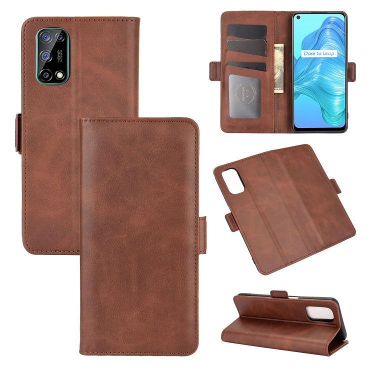 For OPPO Realme V5 / K7X / Realme Q2 / Realme 7 5G Dual-side Magnetic Buckle Horizontal Flip Leather Case with Holder & Card Slots & Wallet