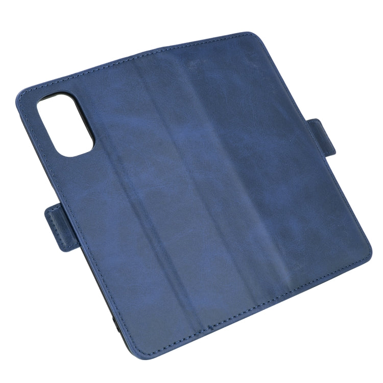 For OPPO Realme V5 / K7X / Realme Q2 / Realme 7 5G Dual-side Magnetic Buckle Horizontal Flip Leather Case with Holder & Card Slots & Wallet