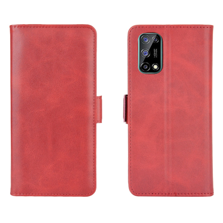 For OPPO Realme V5 / K7X / Realme Q2 / Realme 7 5G Dual-side Magnetic Buckle Horizontal Flip Leather Case with Holder & Card Slots & Wallet