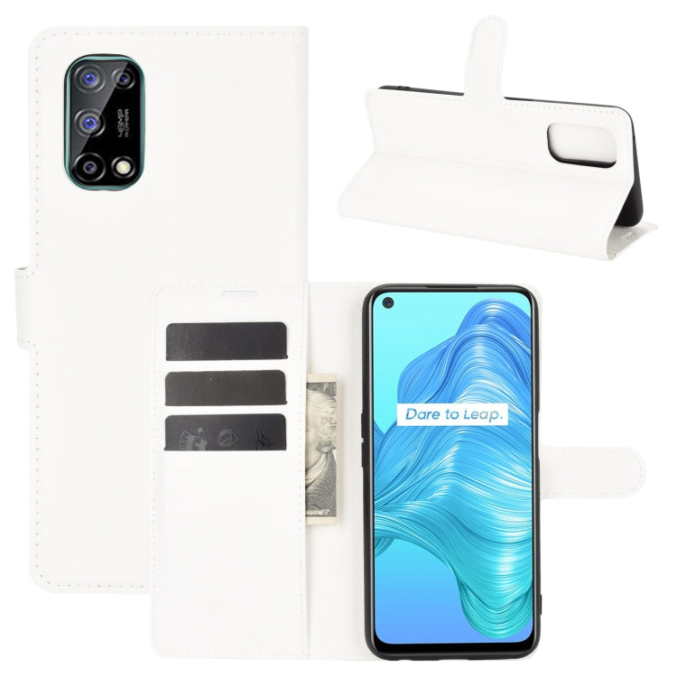 For OPPO Realme V5 / K7X / Realme Q2 / Realme 7 5G Litchi Texture Horizontal Flip Protective Case with Holder & Card Slots & Wallet