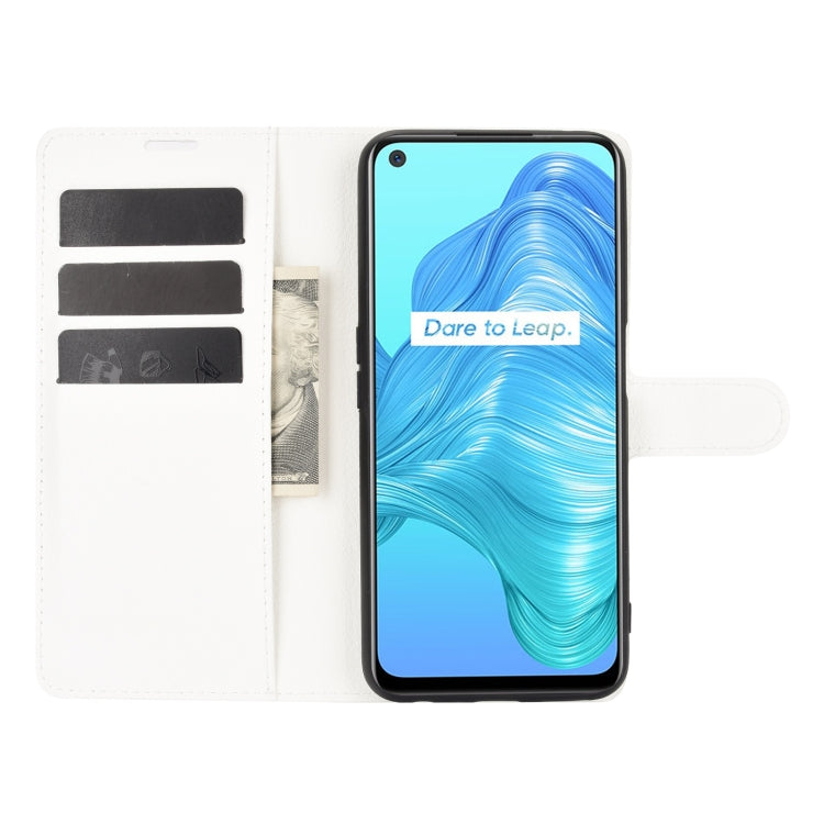 For OPPO Realme V5 / K7X / Realme Q2 / Realme 7 5G Litchi Texture Horizontal Flip Protective Case with Holder & Card Slots & Wallet