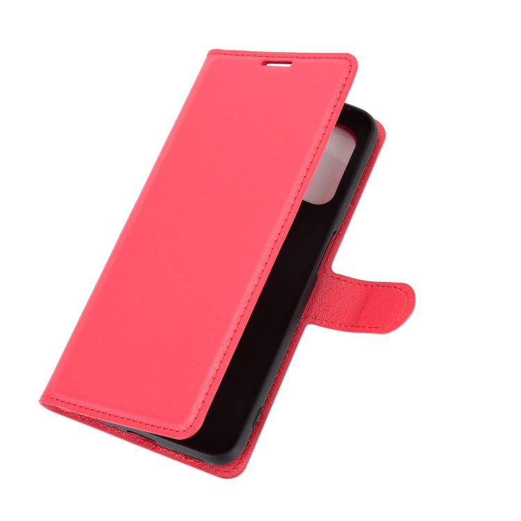 For OPPO Realme V5 / K7X / Realme Q2 / Realme 7 5G Litchi Texture Horizontal Flip Protective Case with Holder & Card Slots & Wallet