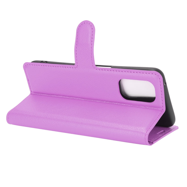 For OPPO Realme V5 / K7X / Realme Q2 / Realme 7 5G Litchi Texture Horizontal Flip Protective Case with Holder & Card Slots & Wallet