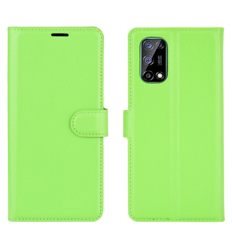 For OPPO Realme V5 / K7X / Realme Q2 / Realme 7 5G Litchi Texture Horizontal Flip Protective Case with Holder & Card Slots & Wallet