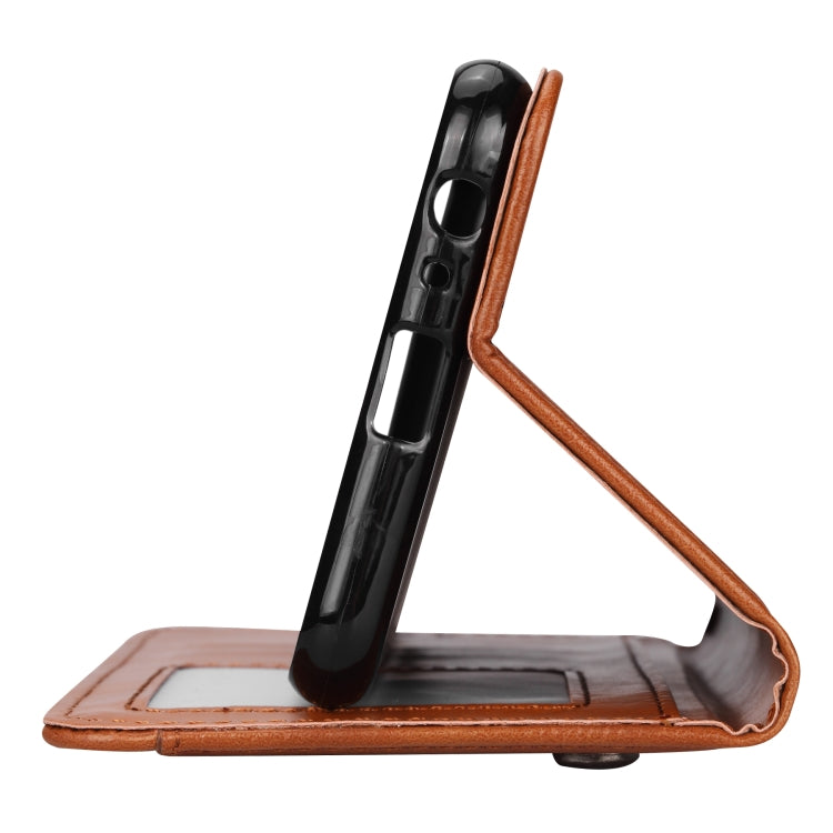 Knead Skin Texture Horizontal Flip Leather Case for Galaxy J4+, with Photo Frame & Holder & Card Slots & Wallet