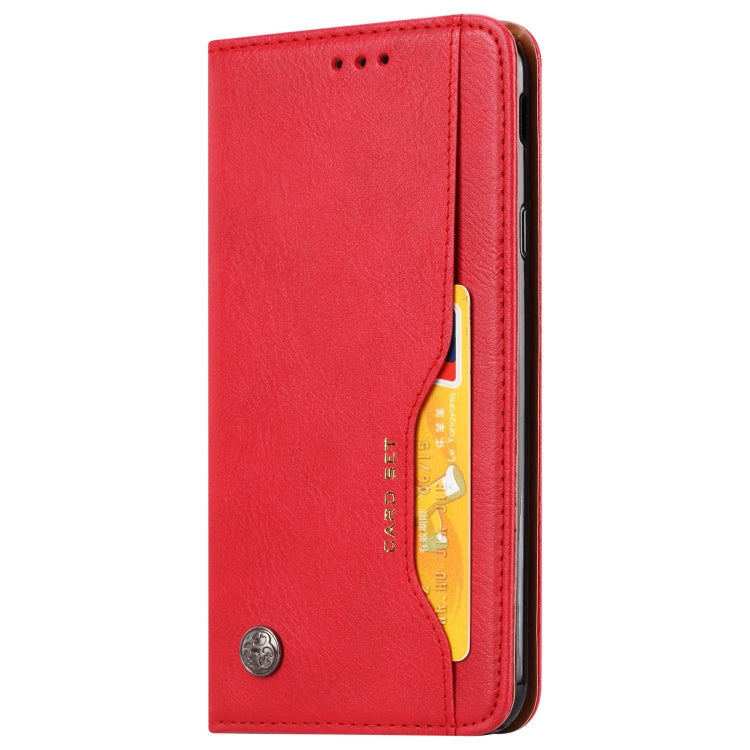 Knead Skin Texture Horizontal Flip Leather Case for Galaxy J4+, with Photo Frame & Holder & Card Slots & Wallet