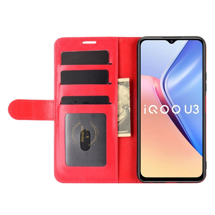 For vivo iQOO U3/vivo Y52S R64 Texture Single Horizontal Flip Protective Case with Holder & Card Slots & Wallet& Photo Frame