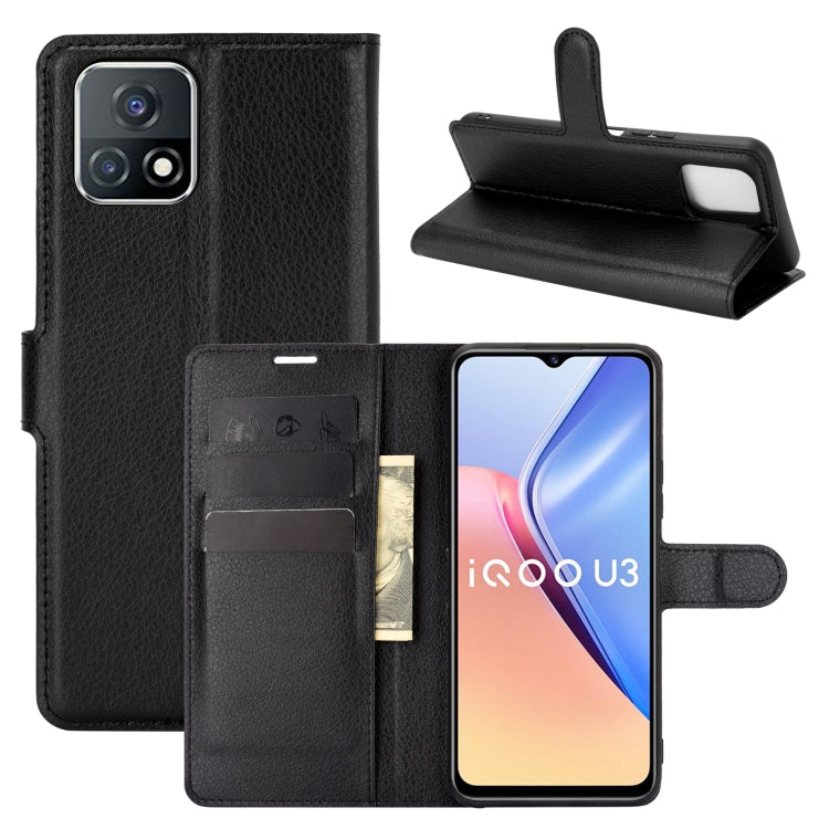For vivo iQOO U3/vivo Y52S Litchi Texture Horizontal Flip Protective Case with Holder & Card Slots & Wallet