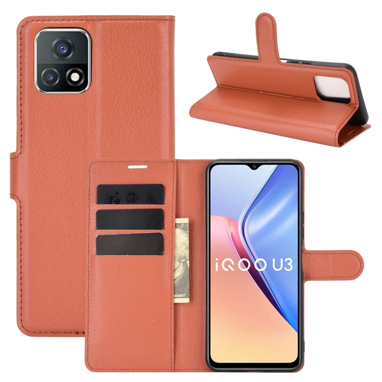 For vivo iQOO U3/vivo Y52S Litchi Texture Horizontal Flip Protective Case with Holder & Card Slots & Wallet