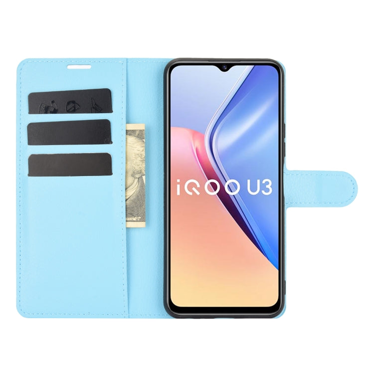 For vivo iQOO U3/vivo Y52S Litchi Texture Horizontal Flip Protective Case with Holder & Card Slots & Wallet