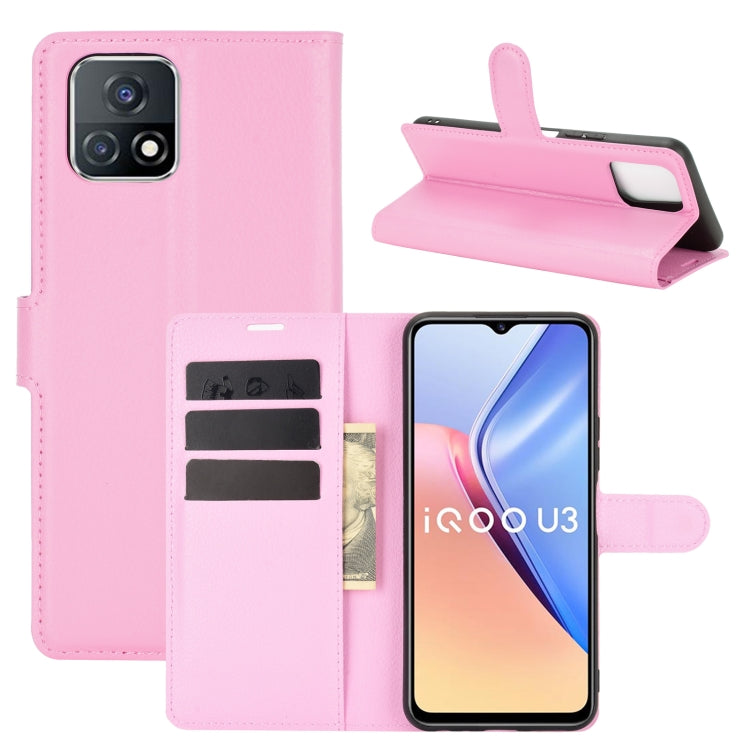 For vivo iQOO U3/vivo Y52S Litchi Texture Horizontal Flip Protective Case with Holder & Card Slots & Wallet