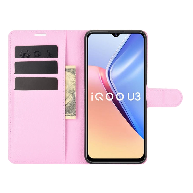 For vivo iQOO U3/vivo Y52S Litchi Texture Horizontal Flip Protective Case with Holder & Card Slots & Wallet