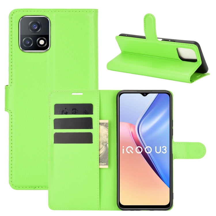 For vivo iQOO U3/vivo Y52S Litchi Texture Horizontal Flip Protective Case with Holder & Card Slots & Wallet