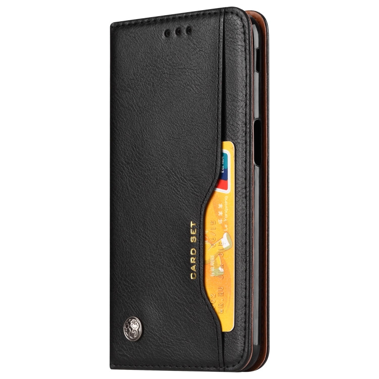Knead Skin Texture Horizontal Flip Leather Case for Galaxy J6+, with Photo Frame & Holder & Card Slots & Wallet