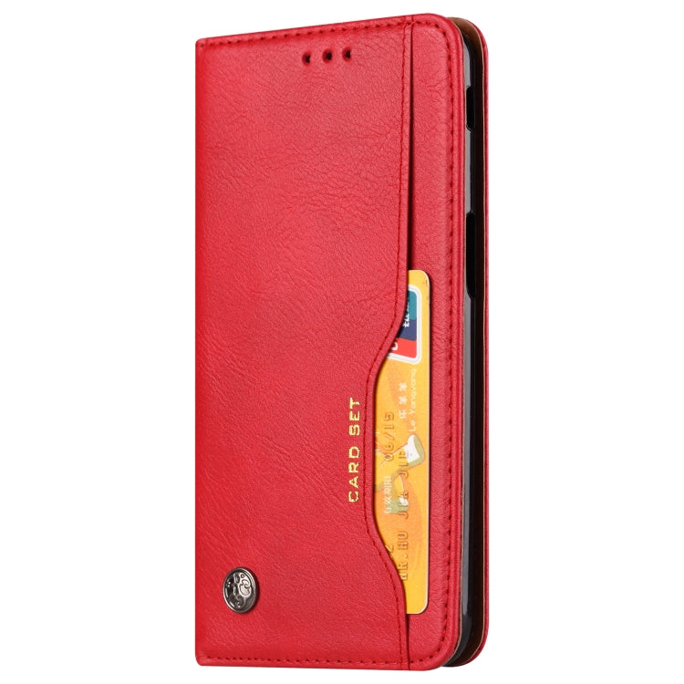 Knead Skin Texture Horizontal Flip Leather Case for Galaxy J6+, with Photo Frame & Holder & Card Slots & Wallet