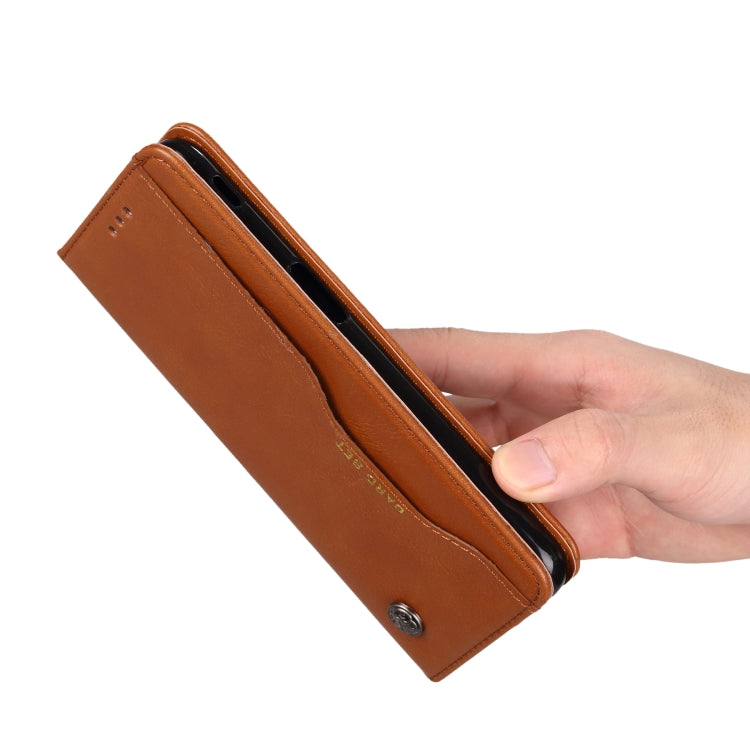 Knead Skin Texture Horizontal Flip Leather Case for Galaxy J6+, with Photo Frame & Holder & Card Slots & Wallet
