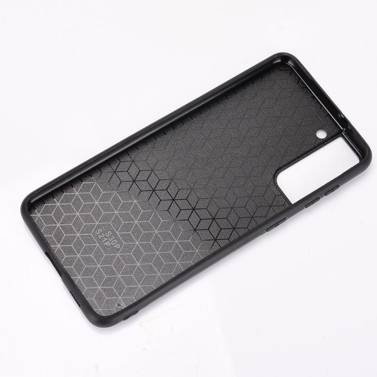 For Samsung Galaxy S21+ 5G / S21 Plus 5G Shockproof Sewing Cow Pattern Skin PC + PU + TPU Case
