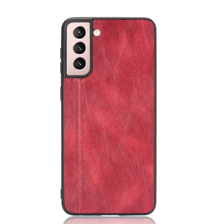 For Samsung Galaxy S21+ 5G / S21 Plus 5G Shockproof Sewing Cow Pattern Skin PC + PU + TPU Case