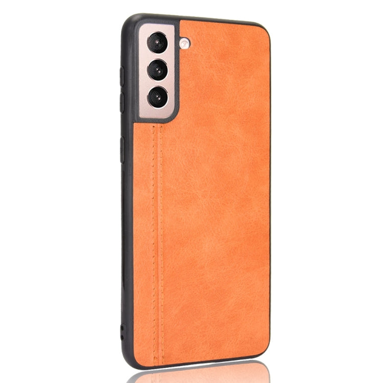 For Samsung Galaxy S21+ 5G / S21 Plus 5G Shockproof Sewing Cow Pattern Skin PC + PU + TPU Case