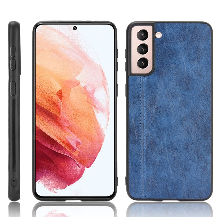 For Samsung Galaxy S21+ 5G / S21 Plus 5G Shockproof Sewing Cow Pattern Skin PC + PU + TPU Case