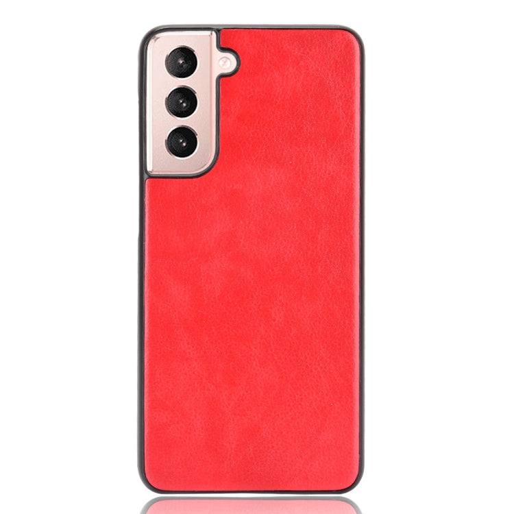For Samsung Galaxy S21 5G Shockproof Litchi Texture PC + PU Case