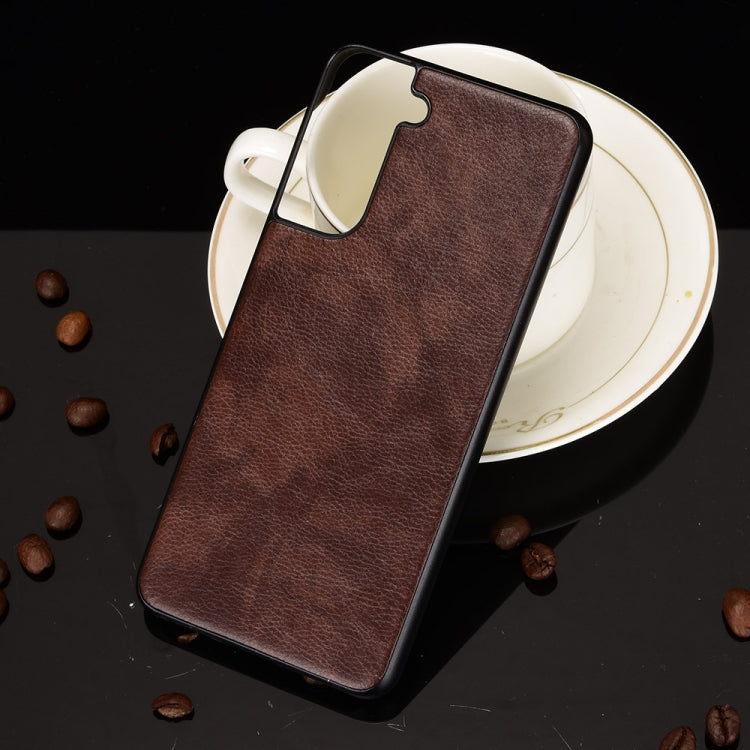 For Samsung Galaxy S21 5G Shockproof Litchi Texture PC + PU Case