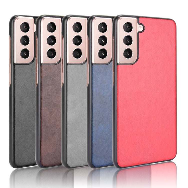 For Samsung Galaxy S21 5G Shockproof Litchi Texture PC + PU Case