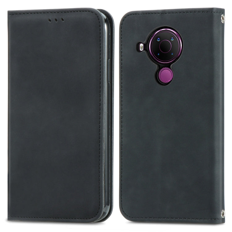For Nokia 5.4 Retro Skin Feel Business Magnetic Horizontal Flip Leather Case With Holder & Card Slots & Wallet & Photo Frame