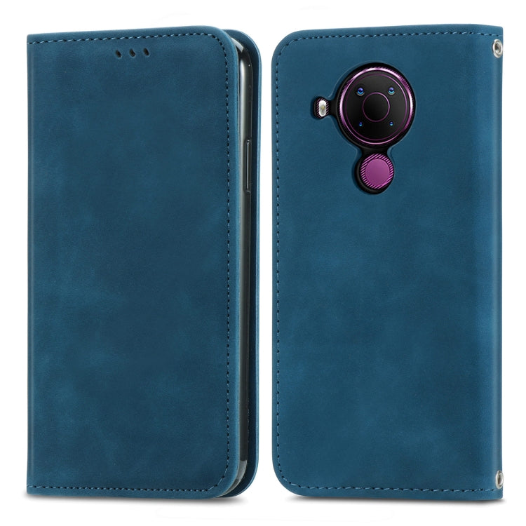For Nokia 5.4 Retro Skin Feel Business Magnetic Horizontal Flip Leather Case With Holder & Card Slots & Wallet & Photo Frame