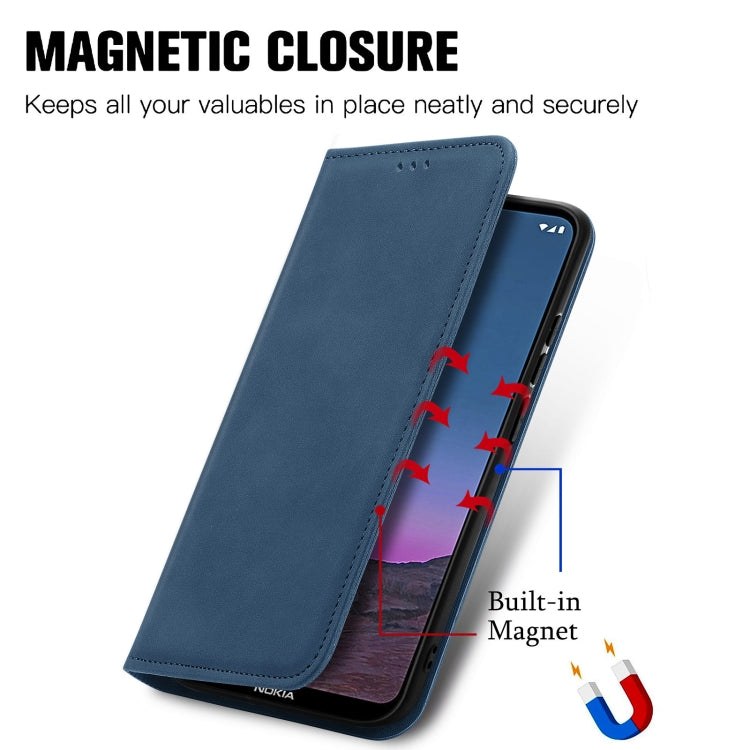 For Nokia 5.4 Retro Skin Feel Business Magnetic Horizontal Flip Leather Case With Holder & Card Slots & Wallet & Photo Frame