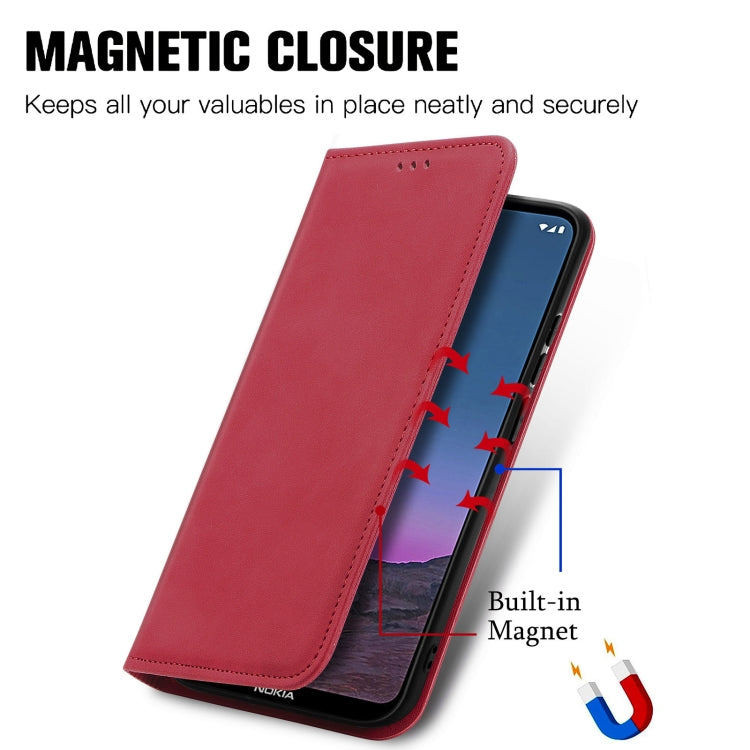 For Nokia 5.4 Retro Skin Feel Business Magnetic Horizontal Flip Leather Case With Holder & Card Slots & Wallet & Photo Frame