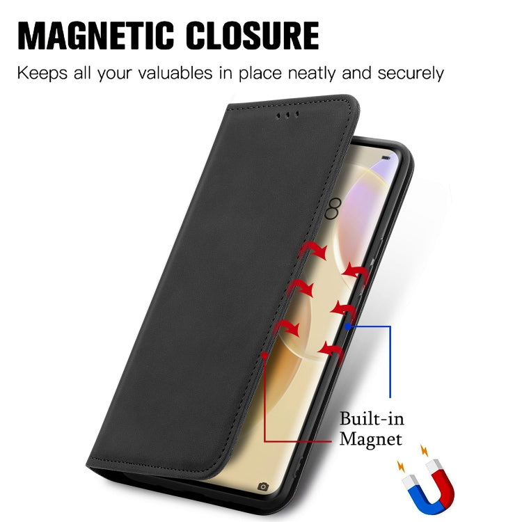 For Huawei Nova 8 5G Retro Skin Feel Business Magnetic Horizontal Flip Leather Case With Holder & Card Slots & Wallet & Photo Frame