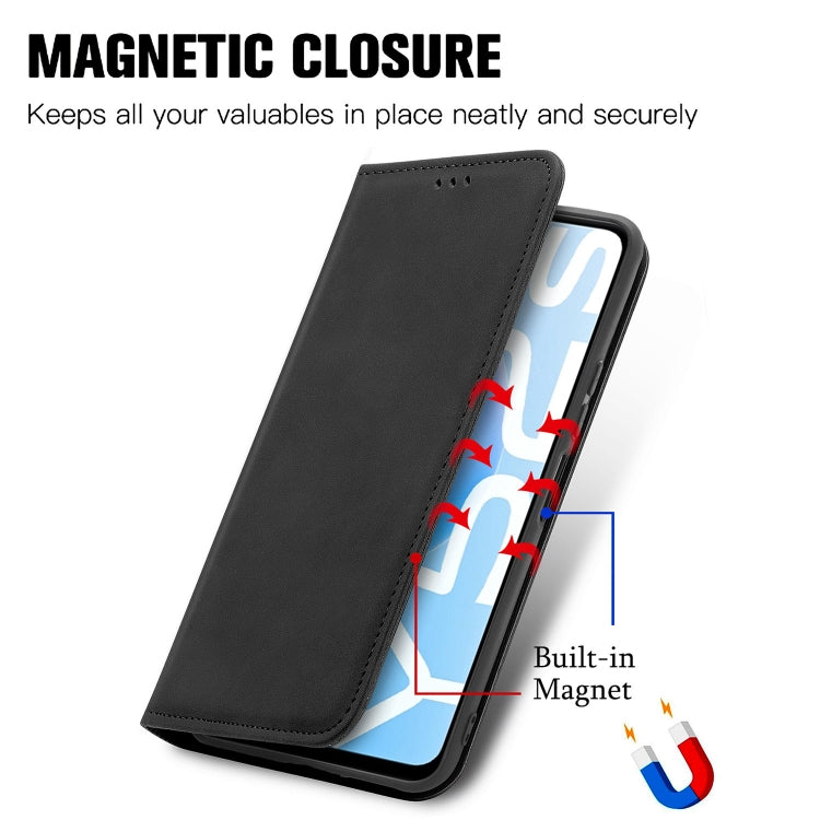 For vivo Y52S Retro Skin Feel Business Magnetic Horizontal Flip Leather Case With Holder & Card Slots & Wallet & Photo Frame
