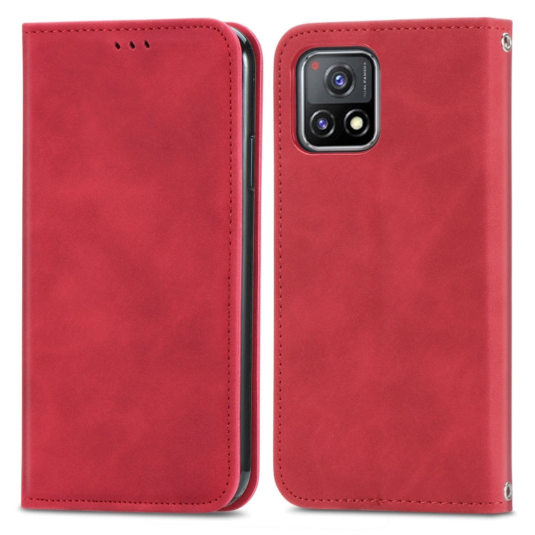 For vivo Y52S Retro Skin Feel Business Magnetic Horizontal Flip Leather Case With Holder & Card Slots & Wallet & Photo Frame