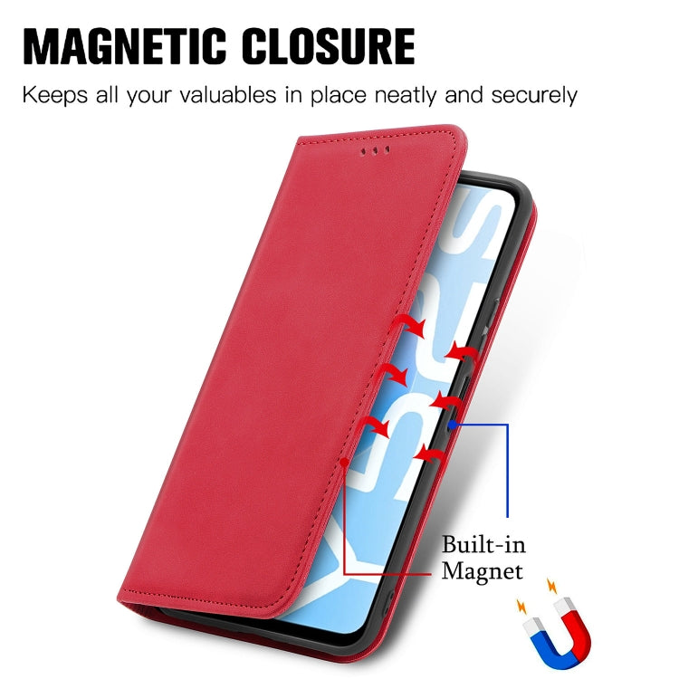 For vivo Y52S Retro Skin Feel Business Magnetic Horizontal Flip Leather Case With Holder & Card Slots & Wallet & Photo Frame