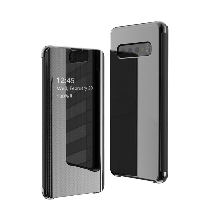 Mirror Plated Ultra-Thin Mobile Phone Smart Protective Case For Samsung S10 Flip-Free Smart Answering Phone