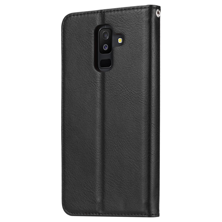 Knead Skin Texture Horizontal Flip Leather Case for Galaxy A6 (2018), with Photo Frame & Holder & Card Slots & Wallet