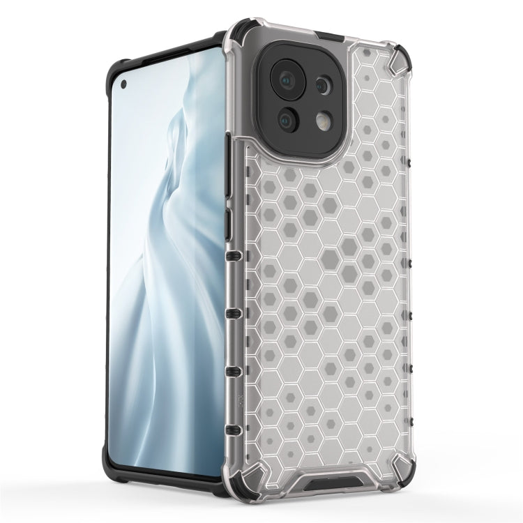 For Xiaomi Mi 11 Shockproof Honeycomb PC + TPU Case(Green)